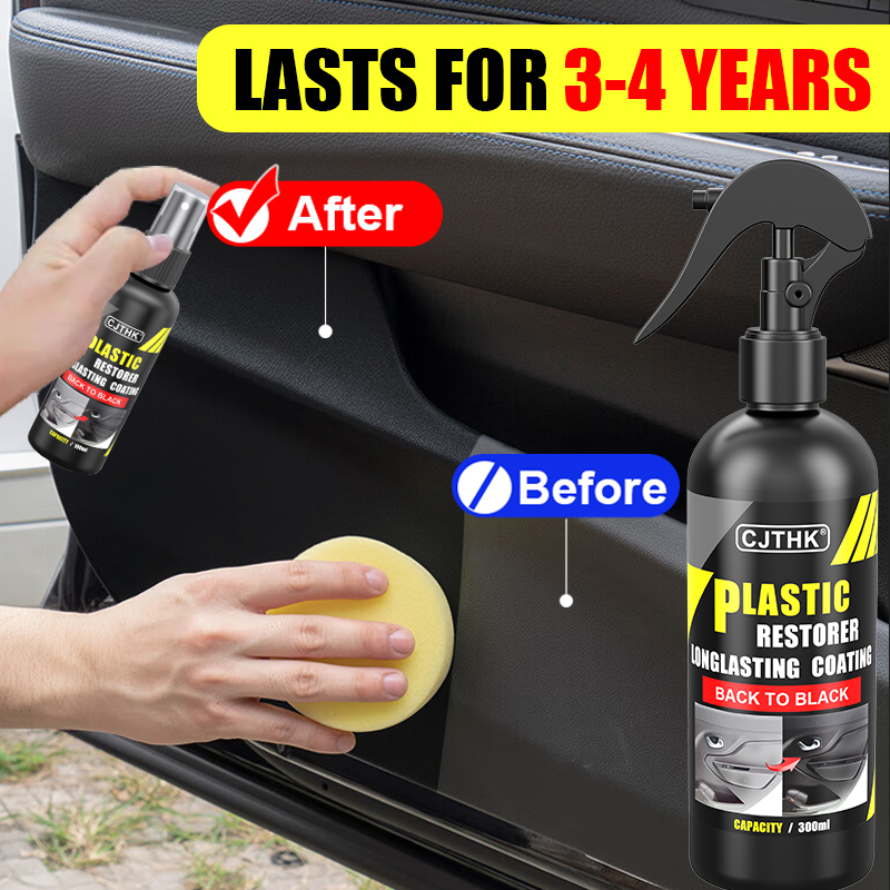 Trim Restorer Plastic - Восстановитель пластика для автомобиля: глянцевое черное