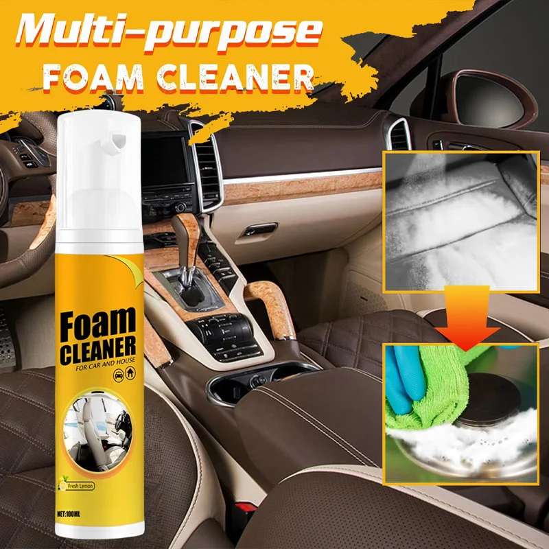 Leather Cleaner Interior - Многофункциональный пенный очиститель для салона автомобиля: