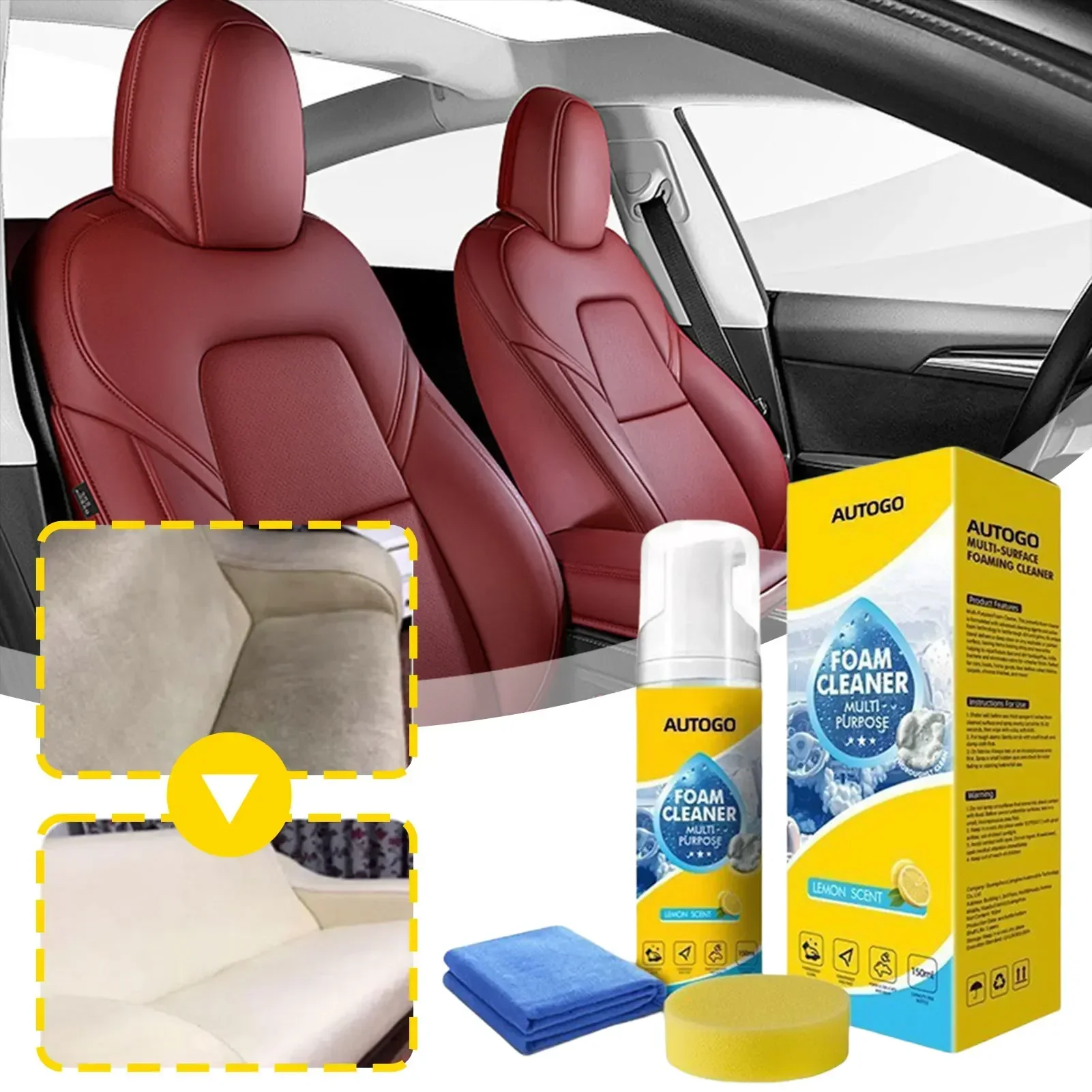 Leather Cleaner Interior - 150 мл универсального пенного очистителя для