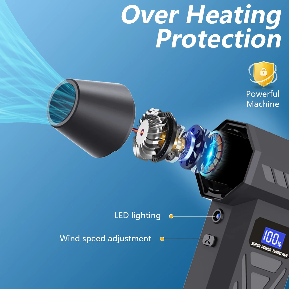 Новый воздуходувка P70, 110000 – обзор и цена Dryer Car Blower